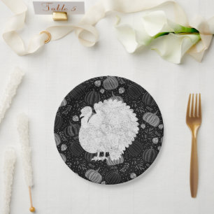 Gobble Gobble Till You Wobble Funny Thanksgiving Paper Plates