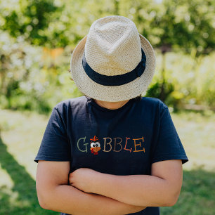 Gobble Gobble Till You Wobble Funny Thanksgiving Tri-Blend Shirt