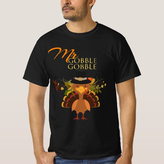 Gobble-Gobble-Turkey-Thanksgiving T-Shirt (Front)