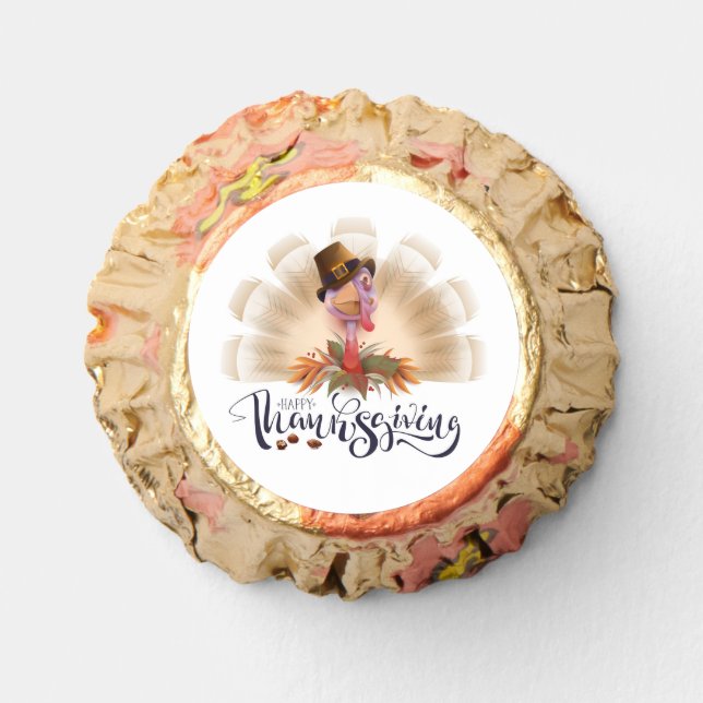 Gobble & Gratitude: Festive Thanksgiving Cheer Reese's Peanut Butter Cups (Front)