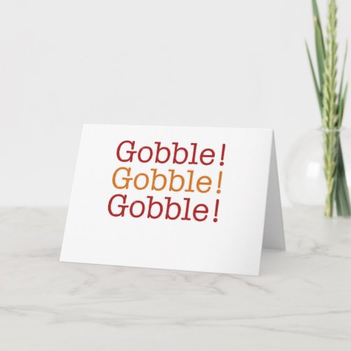 gobble holiday card