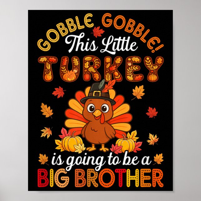 Gobble Little Turkey Is Going To Be Big Brother Th Poster (Front)
