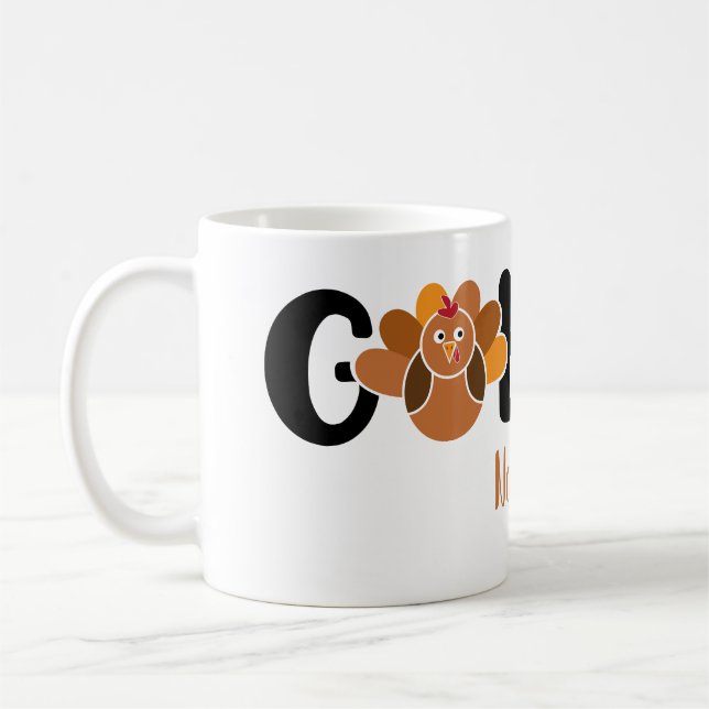 Gobble Personalized Coffee Mug (Left)
