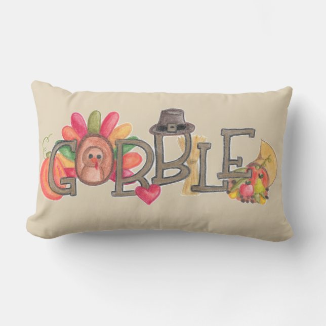 Gobble Pillow (Front)