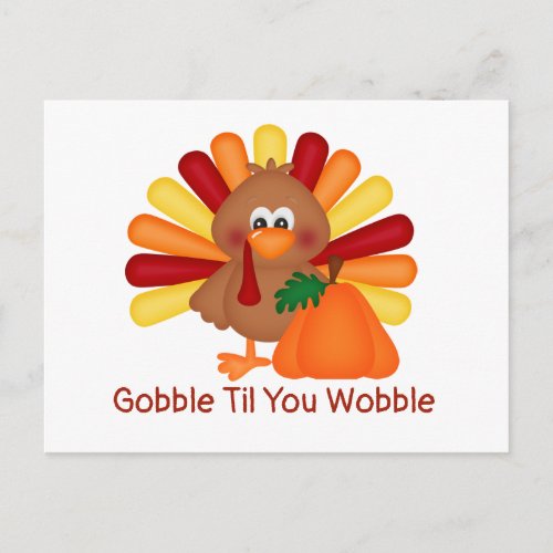 Gobble Thanksgiving Postcard