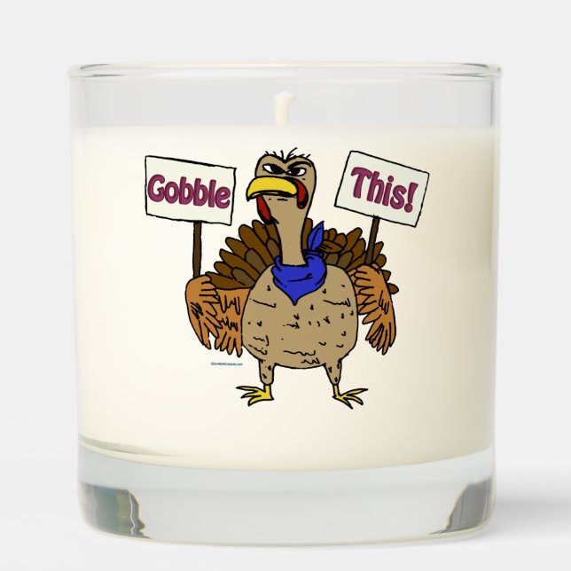 Gobble This - Talking Turkey Scented Candle (Front)