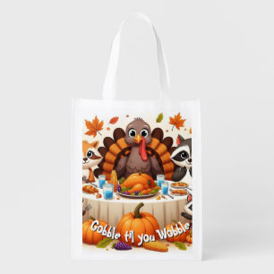 Gobble til we Wobble Grocery Bag