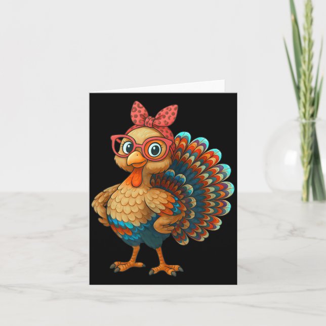 Gobble Turkey Day Happy Thanksgiving For Toddlers  Card (Front)