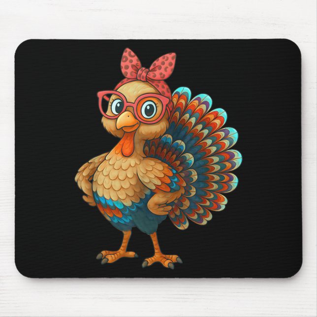 Gobble Turkey Day Happy Thanksgiving For Toddlers  Mouse Pad (Front)