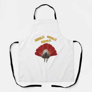 Gobble! Turkey Thanksgiving African Grey Parrot Apron