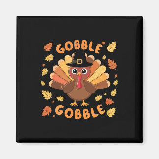 Gobble Turkey Thanksgiving Fall Autumn Harvest Magnet