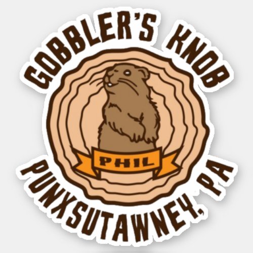 Gobblers Knob Groundhog Day Sticker