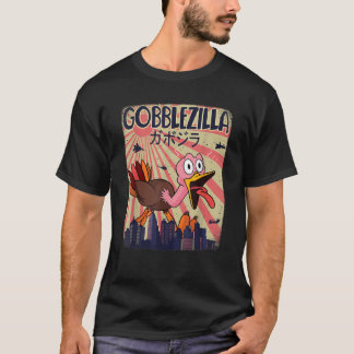 Gobblezilla Turkey Thanksgiving T Shirt