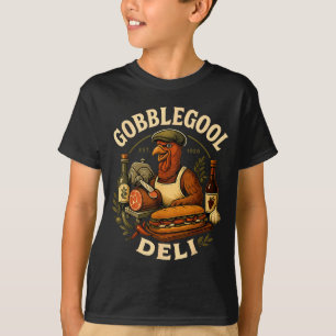 Gobbol Turkey Thanksgiving Italian Turkey Chef  T-Shirt