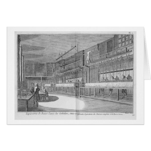 Gobelin workshops, from the 'Encyclopedia' by Deni Cards (Front Horizontal)