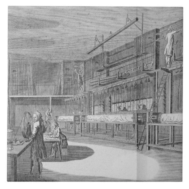 Gobelin workshops, from the 'Encyclopedia' by Deni Tile (Front)