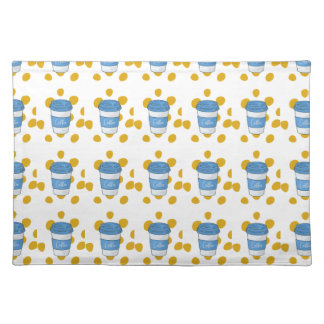 goblet coffee set cloth placemat