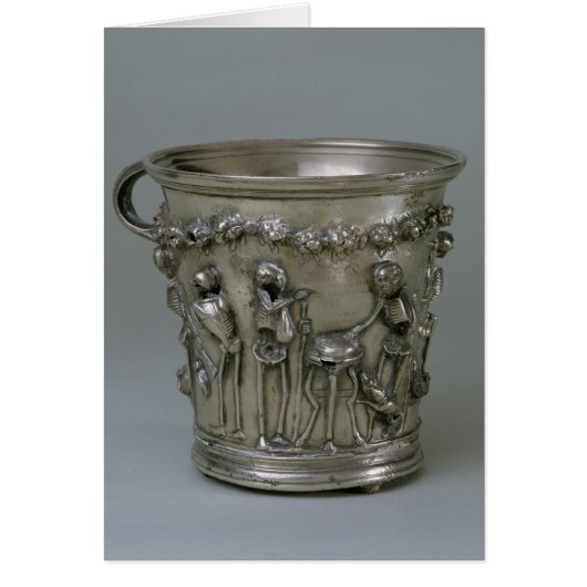 Goblet embossed with skeletons cards (Front)