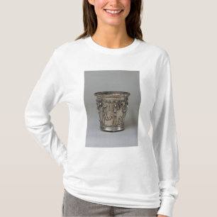 Goblet embossed with skeletons holding masks T-Shirt