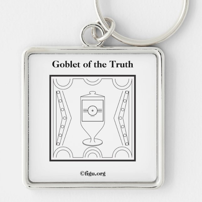 Goblet of the Truth Symbol  Keychain (Front)