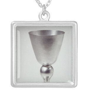 Goblet or wine cup, South American Silver Plated Necklace