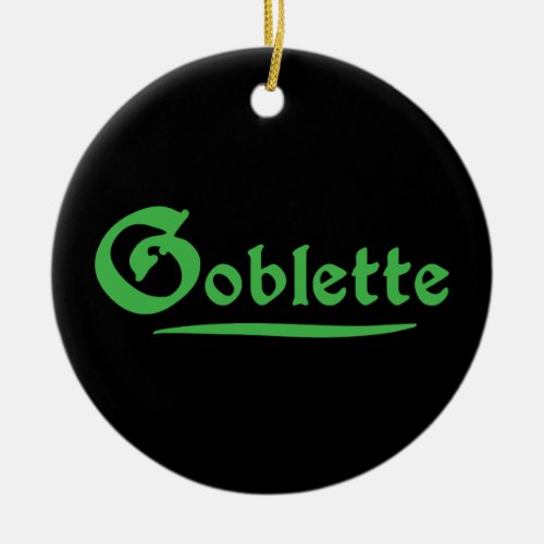 Goblette Ceramic Ornament
