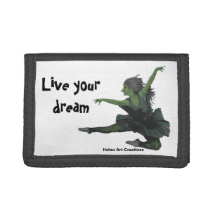 Goblin Girl Ballerina Dancing Fantasy Art Wallet