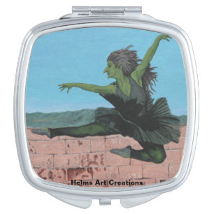 Goblin Girl Ballet Dancing Fantasy Art Compact Compact Mirror