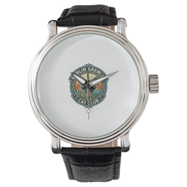 Goblin Gremlin Cat Cute Kitty Design - Goblin Grem Watch (Front)