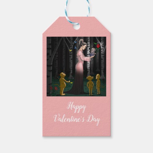 Goblin Love Valentines Day Gift Tags