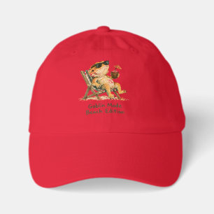 Goblin Mode Beach Edition Bearded Dragon Art Youth Dad Hat