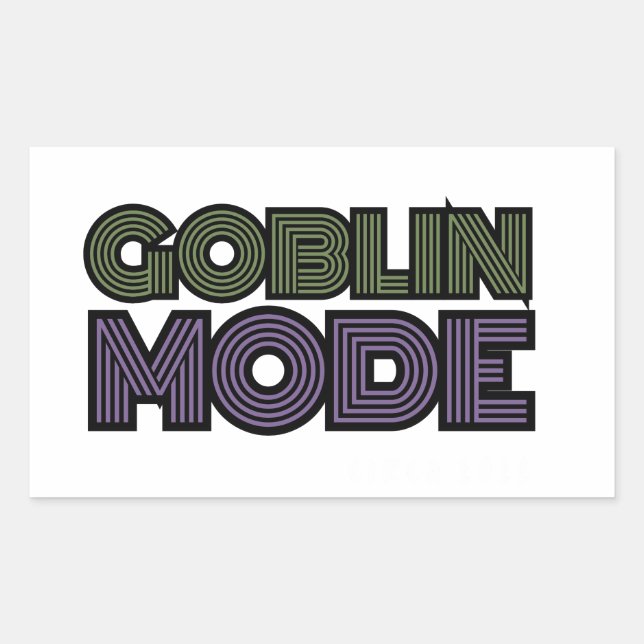 Goblin Mode Circa 2022 Rectangular Sticker (Front)