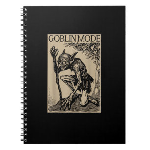 Goblin Mode Goblincore Vintage Aesthetic Funny Notebook