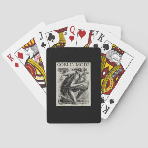 Goblin Mode Goblincore Vintage Aesthetic Funny Off Poker Cards