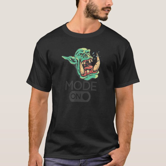 GOBLIN MODE ON   Goblins Screaming Activated Meme T-Shirt (Front)