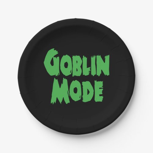 GOBLIN MODE PAPER PLATES