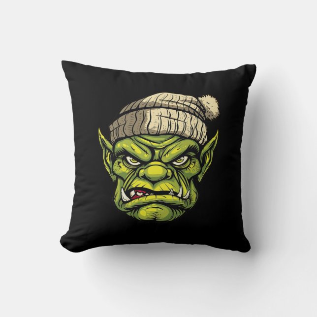 Goblin Mode: Winter Edition  Throw Pillow (Front)