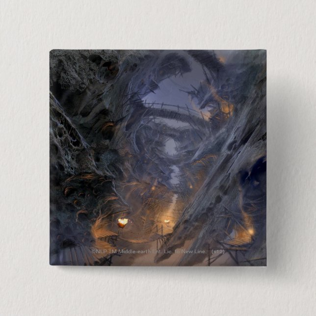 Goblin Town Concept - Bridges Pinback Button (Front)