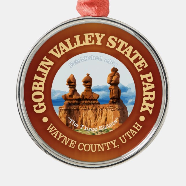 Goblin Valley SP Metal Ornament (Front)