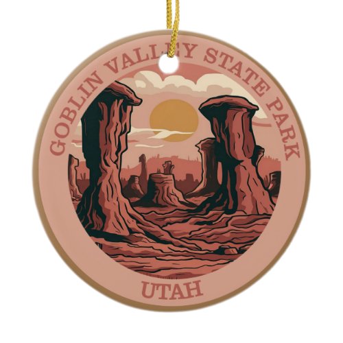 Goblin Valley State Park, Utah  Ceramic Ornament