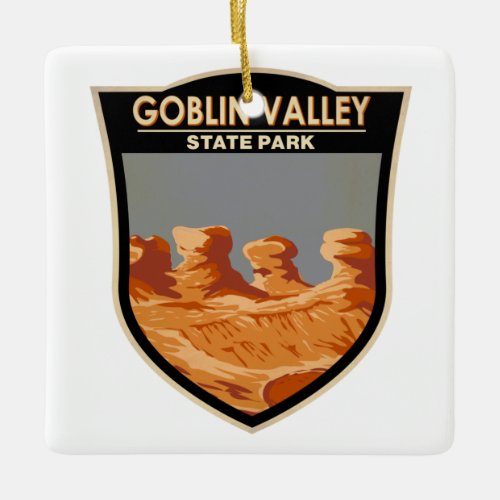Goblin Valley State Park Utah Vintage Ceramic Ornament