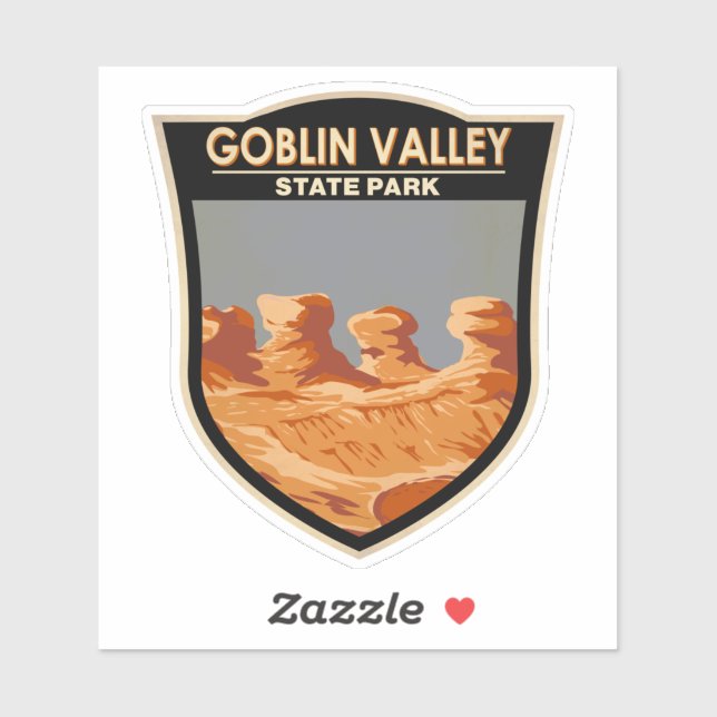 Goblin Valley State Park Utah Vintage Sticker (Sheet)