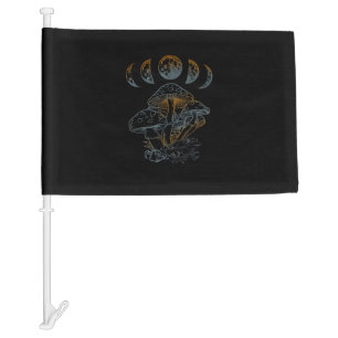 Goblincore Aesthetic Academia Cottagecore Mushroom Car Flag