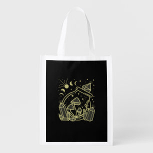 Goblincore Aesthetic Cottagecore Academia Mushroom Grocery Bag