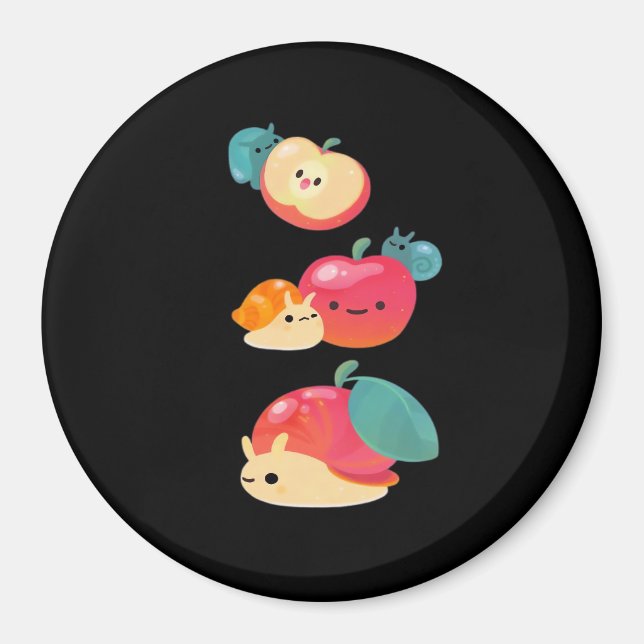 Goblincore Apple Snail Magnet (Front)