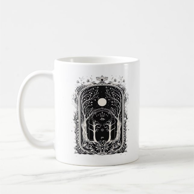 Goblincore Fantasy Gate To  Classic Coffee Mug (Left)