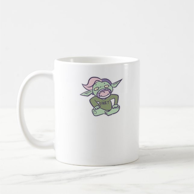 Goblincore Fart Goblin Classic Coffee Mug (Left)