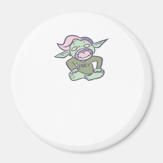 Goblincore Fart Goblin Classic Magnet (Front)