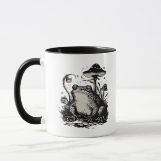 Goblincore Frog Minimal Classic Design Mug