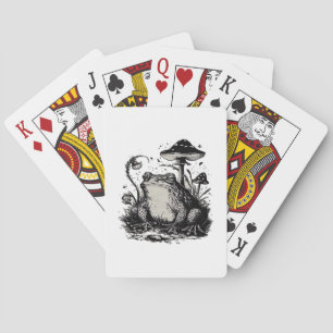 Goblincore Frog Minimal Classic Design Poker Cards